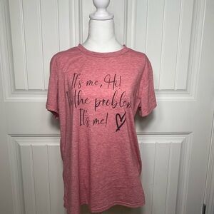 Taylor Swift Women’s Logo Short Sleeve Tee Shirt Size Large Swifty Shirt